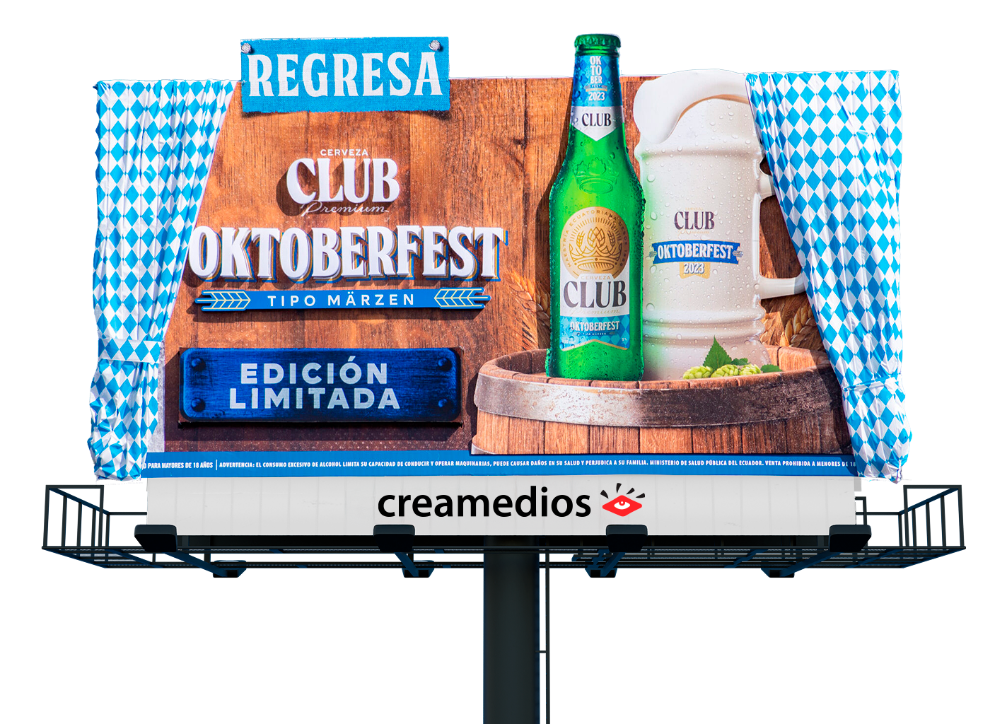 Valla publicitaria Creamedios - Club Oktoberfest